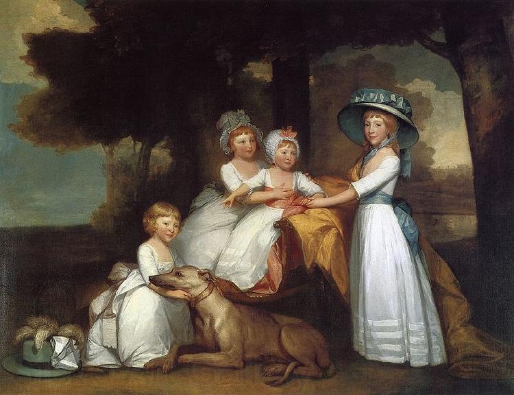 Gilbert Stuart The Children of the Second Duke of Northumberland by Gilbert Stuart Spain oil painting art
